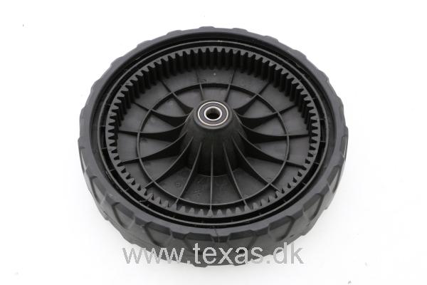 Texas Hjul,Plast M/Træk & Lejer 250x50x12