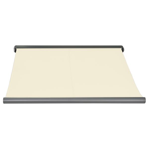 Elektrisk markise lukket 250x200cm creme/antracitgrå