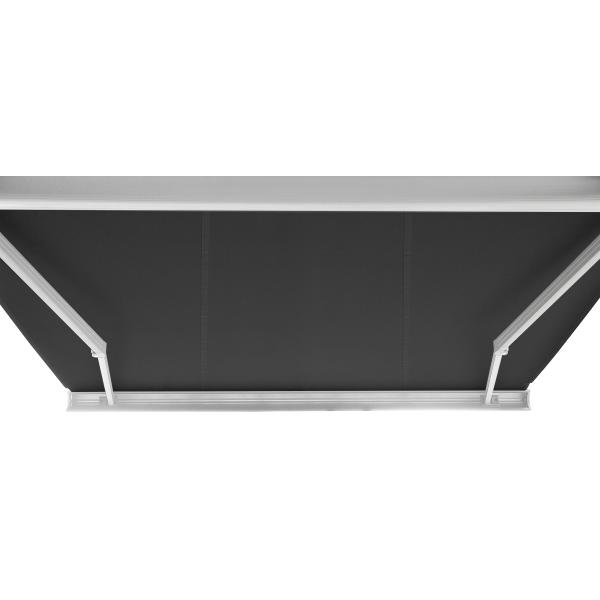 Elektrisk markise lukket 400x300cm antracitgrå/hvid