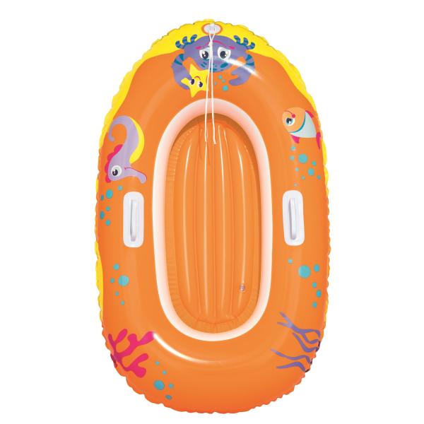 Bestway oppustelig båd til børn orange 119x79cm