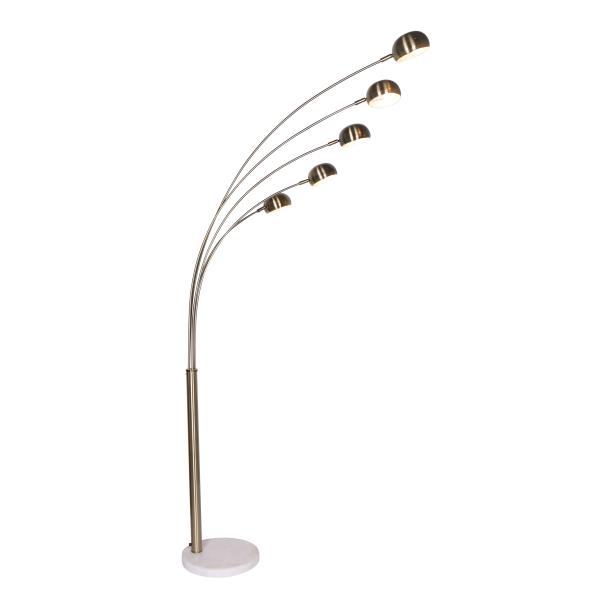Columbia gulvlampe krom kobber
