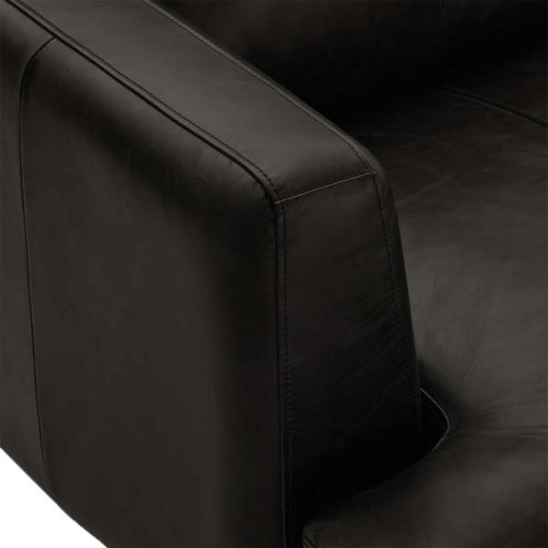 Havana 1 personers sofa læder sort