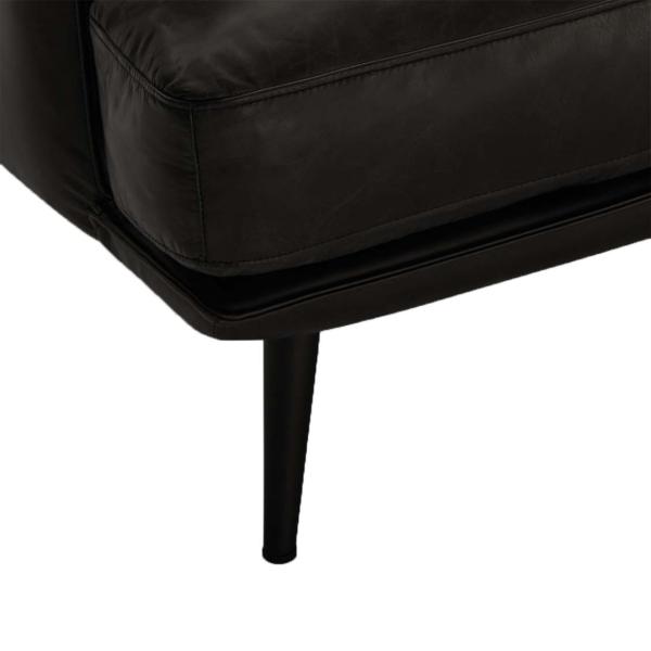 Havana 1 personers sofa læder sort