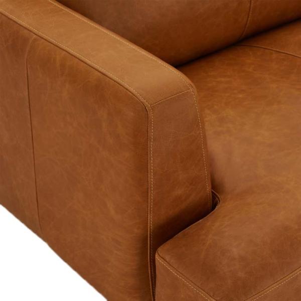 Havana 3 personers sofa læder brun