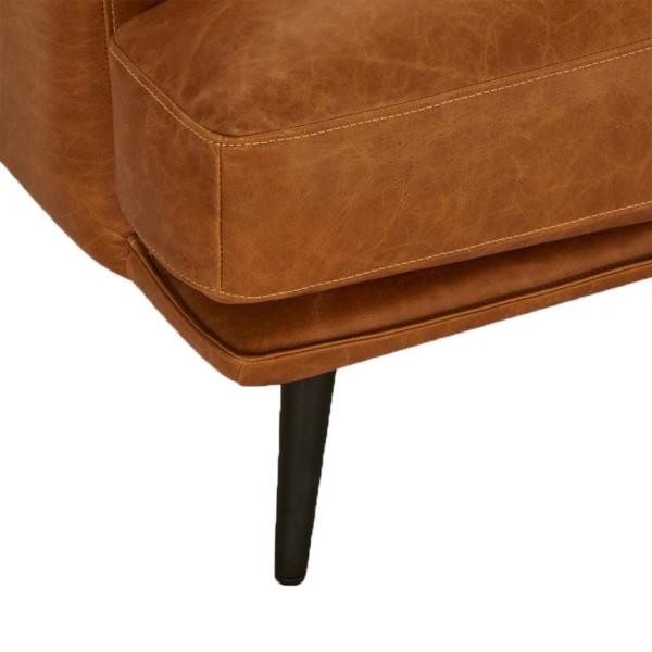 Havana 3 personers sofa læder brun