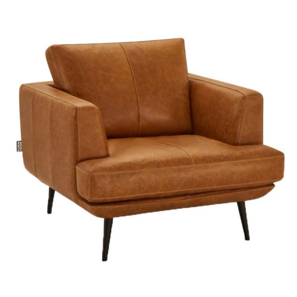 Havana 1 personers sofa læder brun