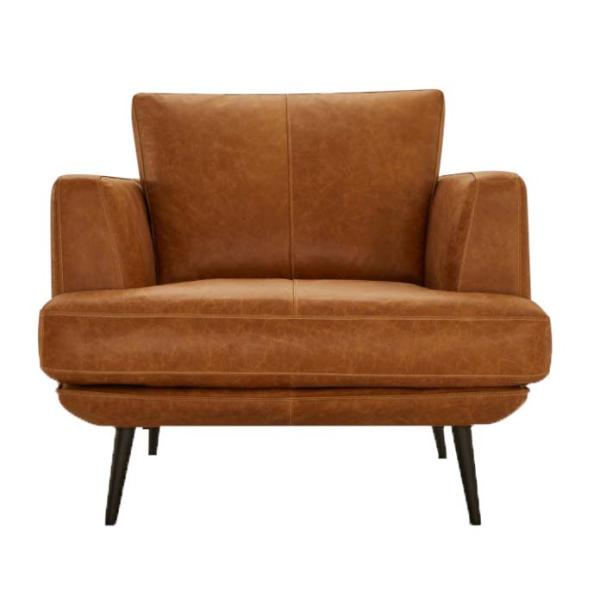 Havana 1 personers sofa læder brun