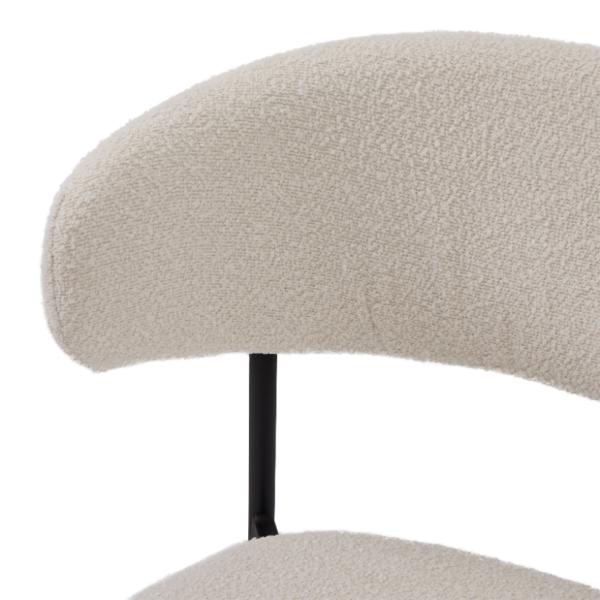 Spisebordssæt Tango oval eg/Diana teddy hvid